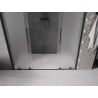 Mexen Velar L Duo posuvné sprchové dvere 200 cm, matné, čierne - 871-200-003-32-70