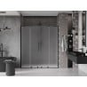 Mexen Velar L Duo posuvné sprchové dvere 200 cm, matné, čierne - 871-200-003-32-70