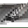 Mexen Velar L Duo posuvné sprchové dvere 180 cm, mrazivý, čierny - 871-180-003-32-70