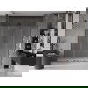 Mexen Velar L Duo sprchové dvere posuvné 200 cm, mrazené, gun metal - 871-200-003-32-95