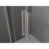 Mexen Velar L Duo sprchové dvere posuvné 170 cm, matné, brúsený nikel - 871-170-003-32-97