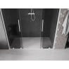 Mexen Velar L Duo posuvné sprchové dvere 200 cm, grafit, biele - 871-200-003-42-20