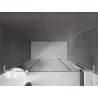 Mexen Velar L Duo posuvné sprchové dvere 200 cm, grafit, biele - 871-200-003-42-20
