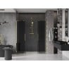 Mexen Velar L Duo posuvné sprchové dvere 170 cm, grafit, zlaté - 871-170-003-42-50