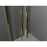 Mexen Velar L Duo posuvné sprchové dvere 170 cm, grafit, zlaté - 871-170-003-42-50