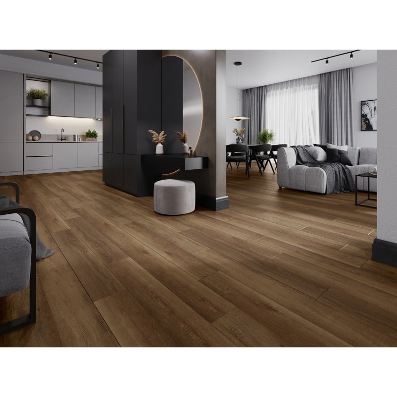 Mexen Queen Creek vzorka vinylových panelov 1240 x 182 mm SPC 6,5 mm, podložka IXPE 1,5 mm, 4 V-spára, Dub - F1013-S