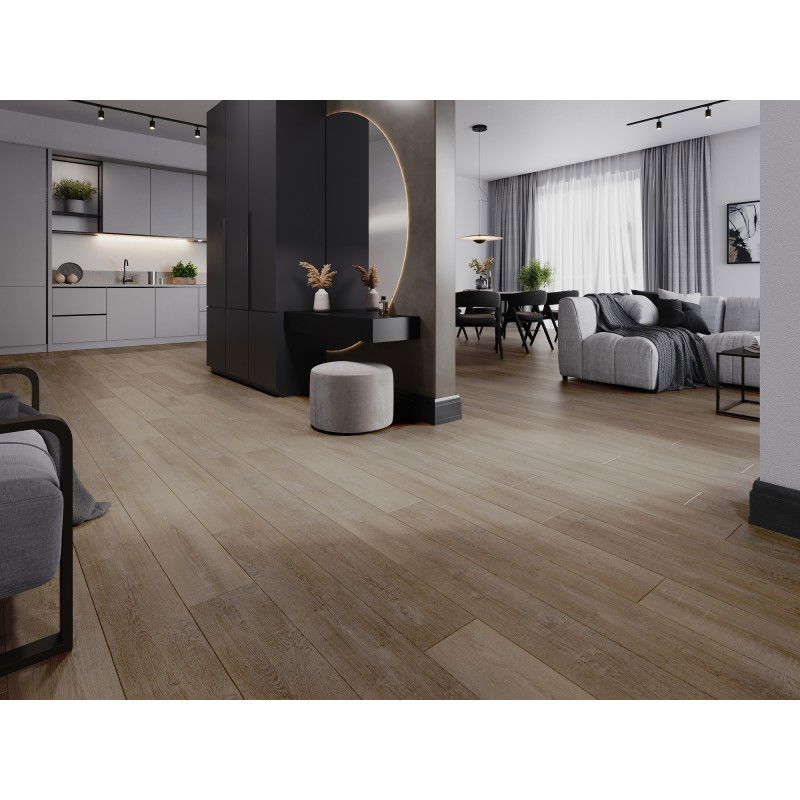 Mexen Windsor vzorka vinylových panelov SPC 6,5 mm, podložka IXPE 1,5 mm, 4 V-Fuga, Dub - F1016-S