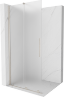 Mexen Velar posuvná sprchová stena Walk-in 110 x 200 cm, matná 8 mm, kartáčovaný nikel - 871-110-000-33-97