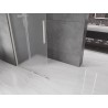Mexen Velar posuvná sprchová stena Walk-in 110 x 200 cm, matná 8 mm, kartáčovaný nikel - 871-110-000-33-97
