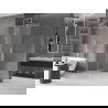 Mexen Velar posuvná sprchová stena Walk-in 100 x 200 cm, mrazené 8 mm, brúsený nikel - 871-100-000-33-97