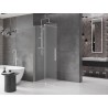 Mexen Velar posuvná sprchová stena Walk-in 110 x 200 cm, matná 8 mm, kartáčovaný nikel - 871-110-000-33-97
