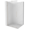 Mexen Velar posuvná sprchová stena Walk-in 100 x 200 cm, mrazené 8 mm, brúsený nikel - 871-100-000-33-97