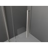 Mexen Velar posuvná sprchová stena Walk-in 110 x 200 cm, matná 8 mm, kartáčovaný nikel - 871-110-000-33-97