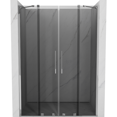 Mexen Velar Duo posuvné sprchové dvere 140 cm, grafit, chróm - 871-140-000-42-01