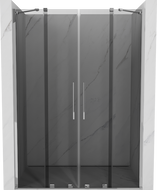 Mexen Velar Duo posuvné sprchové dvere 140 cm, grafit, chróm - 871-140-000-42-01