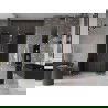 Mexen Velar Duo posuvné sprchové dvere 140 cm, grafitové, zlaté - 871-140-000-42-50