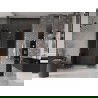 Mexen Velar Duo posuvné sprchové dvere 160 cm, grafitové, ružové zlato - 871-160-000-42-60