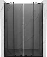 Mexen Velar Duo posuvné sprchové dvere 150 cm, grafitové, čierne - 871-150-000-42-70