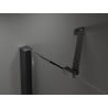Mexen Velar Duo posuvné sprchové dveře 150 cm, grafitové, černé - 871-150-000-42-70