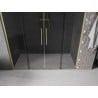 Mexen Velar L Duo posuvné sprchové dvere 170 cm, grafit, zlaté kartáčované - 871-170-003-42-55