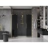 Mexen Velar L Duo posuvné sprchové dvere 170 cm, grafit, zlaté kartáčované - 871-170-003-42-55