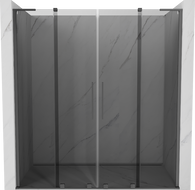 Mexen Velar L Duo sprchové dvere posuvné 180 cm, grafit, gun metal - 871-180-003-42-95