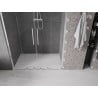 Mexen Velar L Duo posuvné sprchové dvere 140 cm, transparentné, chróm - 871-140-003-02-01