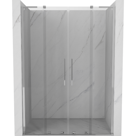 Mexen Velar L Duo posuvné sprchové dvere 150 cm, transparentné, chróm - 871-150-003-02-01