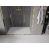 Mexen Velar L Duo sprchové dvere posuvné 140 cm, priehľadné, zlaté - 871-140-003-02-50