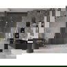 Mexen Velar L Duo sprchové dvere posuvné 140 cm, priehľadné, zlaté - 871-140-003-02-50