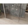 Mexen Omega-3S trojstranný sprchový kút, posuvný 140 x 80 cm, transparentný, chróm - 825-140-080-01-00-3S