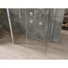 Mexen Omega-3S trojstranný sprchový kút, posuvný 140 x 80 cm, transparentný, chróm - 825-140-080-01-00-3S