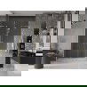 Mexen Velar L Duo posuvné sprchové dvere 140 cm, transparentné, zlaté kartáčované - 871-140-003-02-55