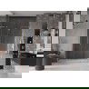 Mexen Velar L Duo sprchové dvere posuvné 160 cm, transparentné, brúsená meď - 871-160-003-02-65