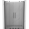Mexen Velar L Duo posuvné sprchové dvere 140 cm, transparentné, čierne - 871-140-003-02-70