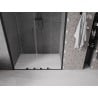 Mexen Velar L Duo posuvné sprchové dvere 150 cm, priehľadné, čierne - 871-150-003-02-70