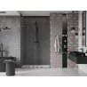 Mexen Velar L Duo posuvné sprchové dvere 150 cm, transparentné, gun metal - 871-150-003-02-95