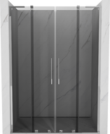 Mexen Velar L Duo posuvné sprchové dvere 140 cm, grafit, chróm - 871-140-003-42-01