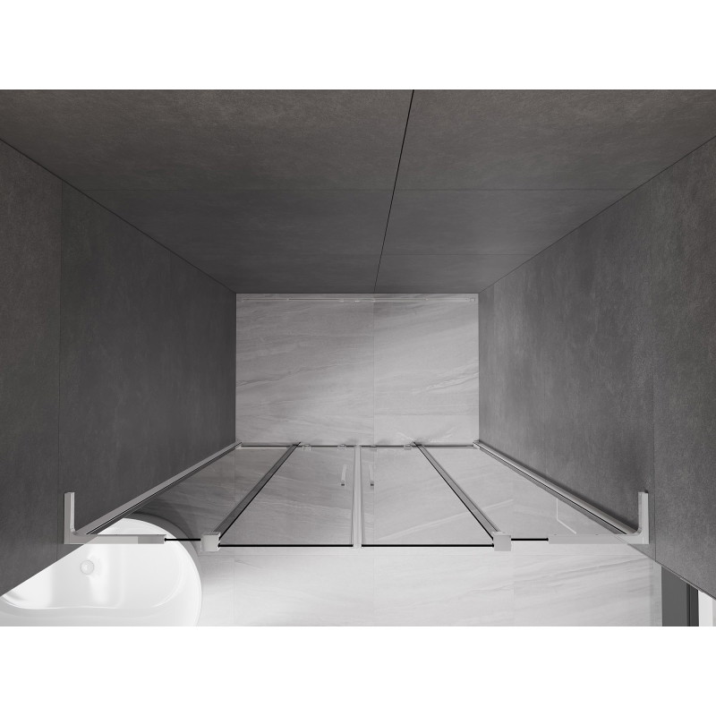 Mexen Velar L Duo posuvné sprchové dvere 150 cm, grafit, chróm - 871-150-003-42-01