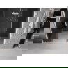 Mexen Velar L Duo posuvné sprchové dvere 140 cm, grafit, biele - 871-140-003-42-20