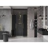 Mexen Velar L Duo posuvné sprchové dvere 150 cm, grafit, zlaté - 871-150-003-42-50
