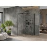 Mexen Omega sprchová kabína, posuvné dvere 100 x 90 cm, transparentnéné, čierna - 825-100-090-70-00