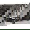 Mexen Velar L Duo posuvné sprchové dvere 160 cm, grafit, zlaté brúsené - 871-160-003-42-55