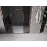 Mexen Velar L Duo sprchové dvere posuvné 140 cm, grafit, ružové zlato - 871-140-003-42-60