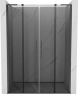 Mexen Velar L Duo posuvné sprchové dvere 140 cm, grafit, kartáčovaný gun gray - 871-140-003-42-66