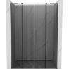 Mexen Velar L Duo posuvné sprchové dvere 160 cm, grafit, gun gray brúsený - 871-160-003-42-66