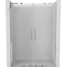 Mexen Velar L Duo sprchové dvere posuvné 140 cm, matné, chróm - 871-140-003-32-01