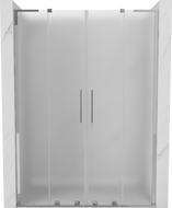 Mexen Velar L Duo sprchové dvere posuvné 140 cm, matné, chróm - 871-140-003-32-01