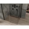 Mexen Omega sprchová kabína, posuvné dvere 110 x 80 cm, transparentnéné, čierna - 825-110-080-70-00