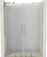 Mexen Velar L Duo posuvné sprchové dvere 140 cm, matné, zlaté - 871-140-003-32-50